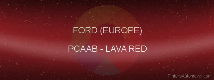 Pintura Ford (europe) PCAAB Lava Red