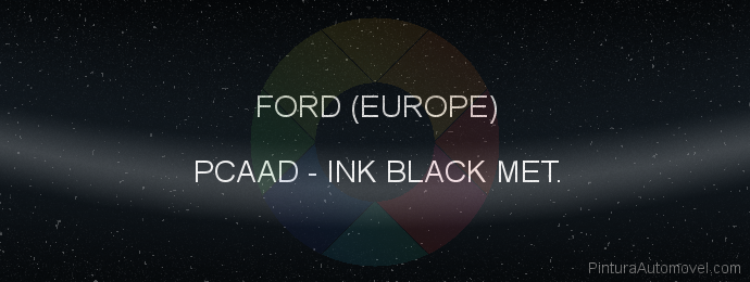 Pintura Ford (europe) PCAAD Ink Black Met.