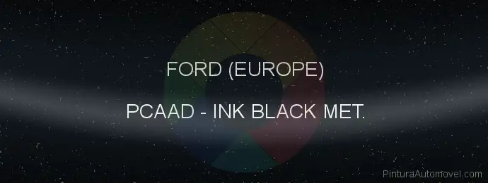 Pintura Ford (europe) PCAAD Ink Black Met.