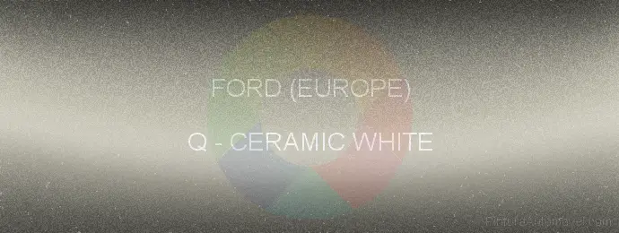 Pintura Ford (europe) Q Ceramic White