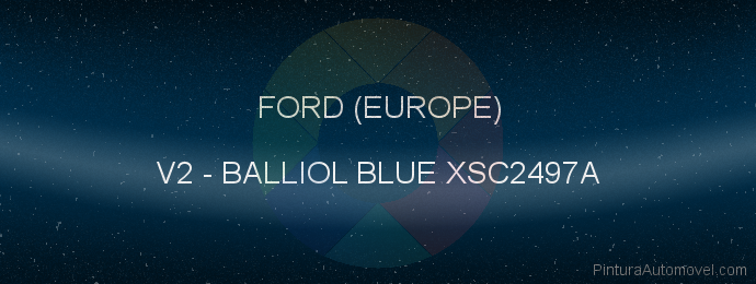 Pintura Ford (europe) V2 Balliol Blue Xsc2497a