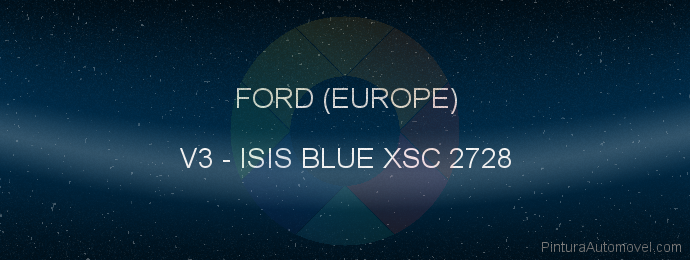 Pintura Ford (europe) V3 Isis Blue Xsc 2728