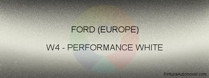 Pintura Ford (europe) W4 Performance White