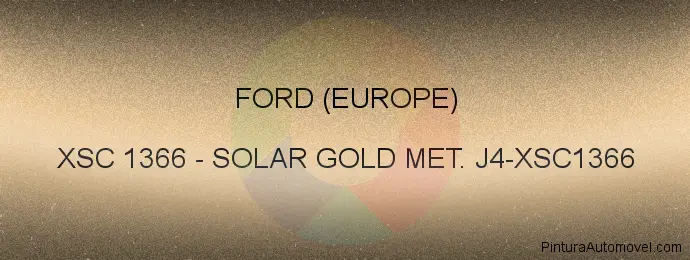 Pintura Ford (europe) XSC 1366 Solar Gold Met. J4-xsc1366