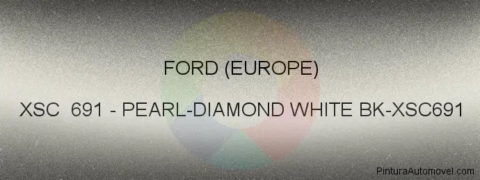 Pintura Ford (europe) XSC 691 Pearl-diamond White Bk-xsc691