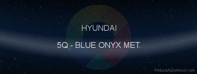Pintura Hyundai 5Q Blue Onyx Met.