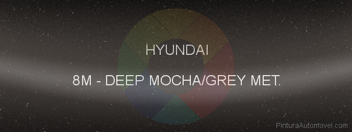 Pintura Hyundai 8M Deep Mocha/grey Met.