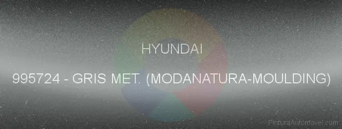 Pintura Hyundai 995724 Gris Met. (modanatura-moulding)