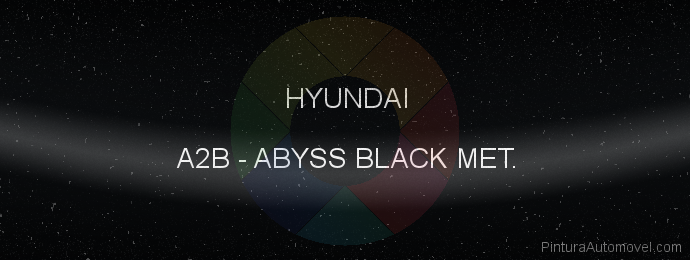 Pintura Hyundai A2B Abyss Black Met.