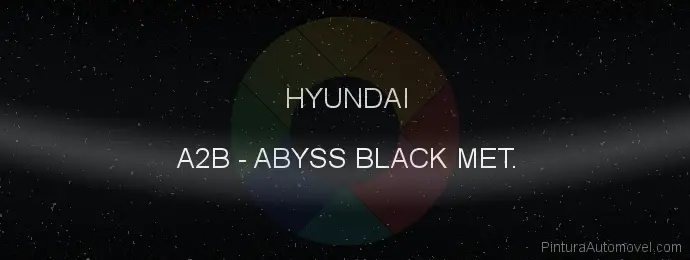 Pintura Hyundai A2B Abyss Black Met.