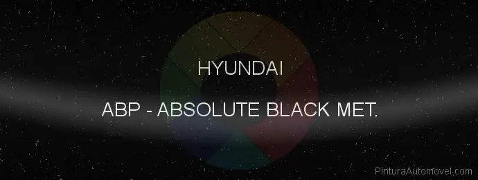 Pintura Hyundai ABP Absolute Black Met.