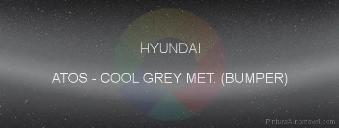 Pintura Hyundai ATOS Cool Grey Met. (bumper)