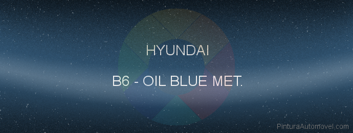 Pintura Hyundai B6 Oil Blue Met.