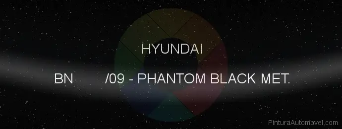 Pintura Hyundai BN /09 Phantom Black Met.