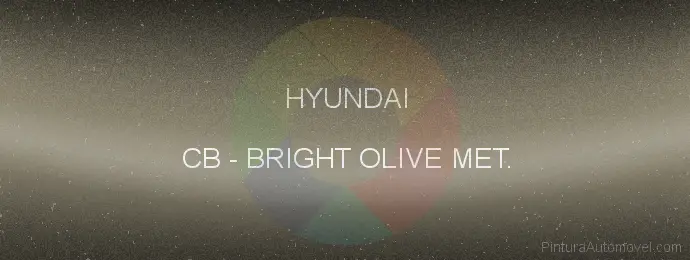 Pintura Hyundai CB Bright Olive Met.