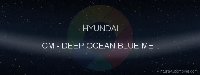 Pintura Hyundai CM Deep Ocean Blue Met.
