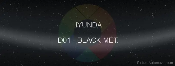 Pintura Hyundai D01 Black Met.