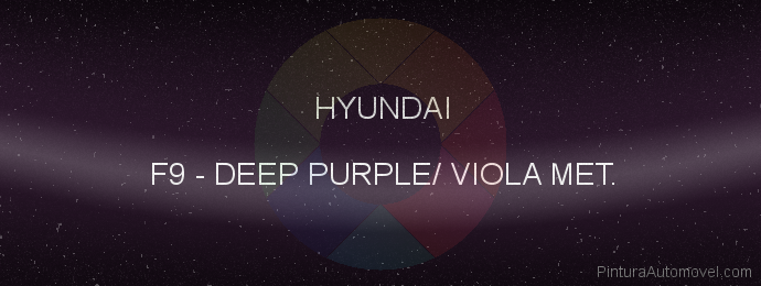 Pintura Hyundai F9 Deep Purple/ Viola Met.