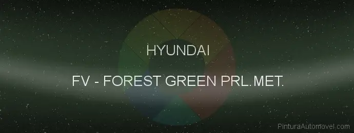 Pintura Hyundai FV Forest Green Prl.met.