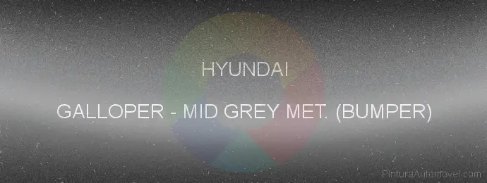 Pintura Hyundai GALLOPER Mid Grey Met. (bumper)