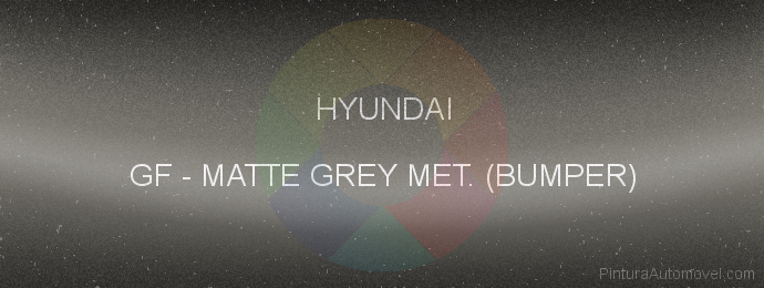 Pintura Hyundai GF Matte Grey Met. (bumper)