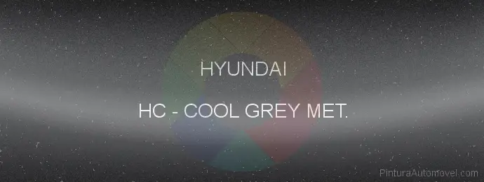 Pintura Hyundai HC Cool Grey Met.