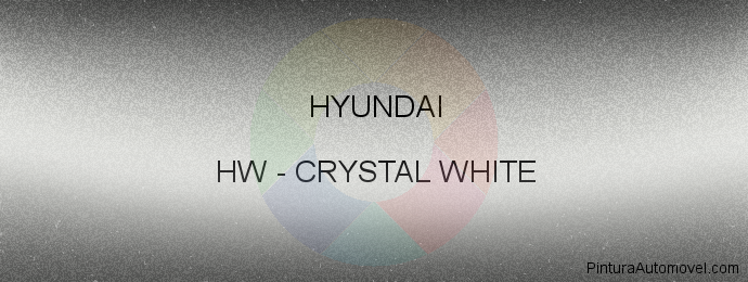 Pintura Hyundai HW Crystal White