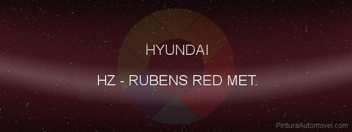 Pintura Hyundai HZ Rubens Red Met.