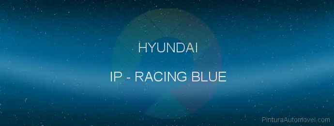 Pintura Hyundai IP Racing Blue