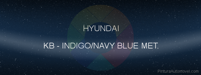 Pintura Hyundai KB Indigo/navy Blue Met.