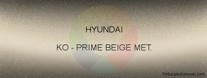 Pintura Hyundai KO Prime Beige Met.