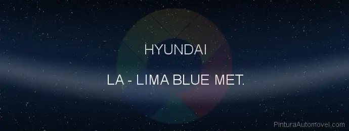 Pintura Hyundai LA Lima Blue Met.