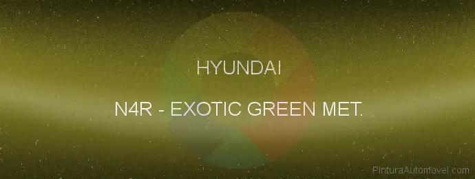 Pintura Hyundai N4R Exotic Green Met.