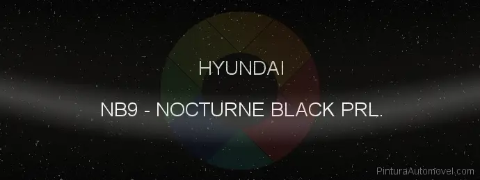 Pintura Hyundai NB9 Nocturne Black Prl.