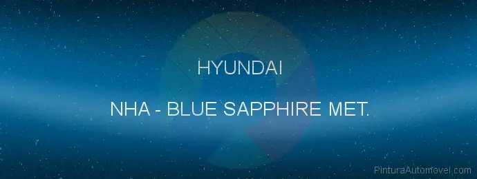 Pintura Hyundai NHA Blue Sapphire Met.