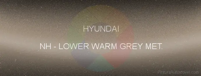 Pintura Hyundai NH Lower Warm Grey Met.