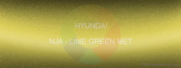 Pintura Hyundai NJA Lime Green Met.