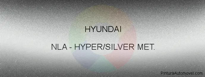 Pintura Hyundai NLA Hyper/silver Met.