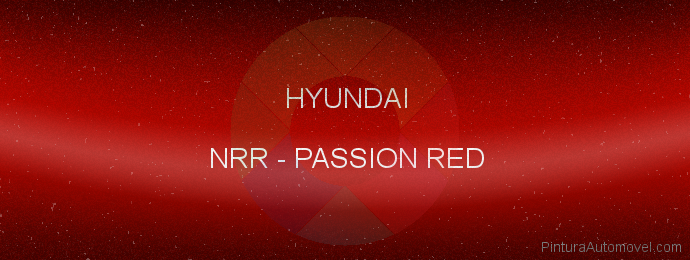 Pintura Hyundai NRR Passion Red