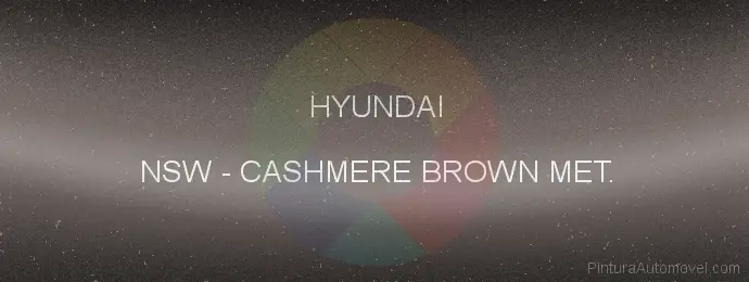 Pintura Hyundai NSW Cashmere Brown Met.
