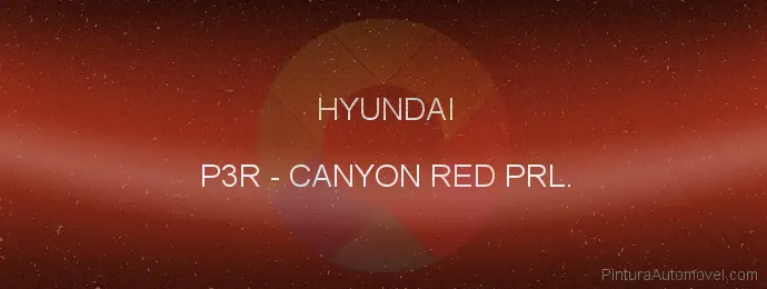 Pintura Hyundai P3R Canyon Red Prl.