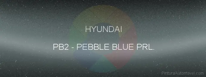 Pintura Hyundai PB2 Pebble Blue Prl.