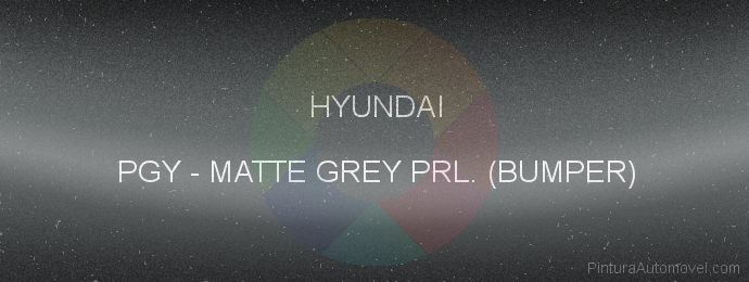 Pintura Hyundai PGY Matte Grey Prl. (bumper)