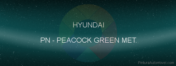 Pintura Hyundai PN Peacock Green Met.