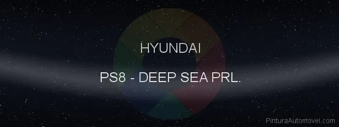 Pintura Hyundai PS8 Deep Sea Prl.