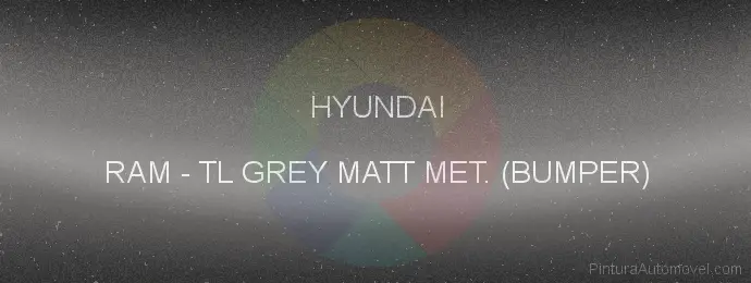 Pintura Hyundai RAM Tl Grey Matt Met. (bumper)