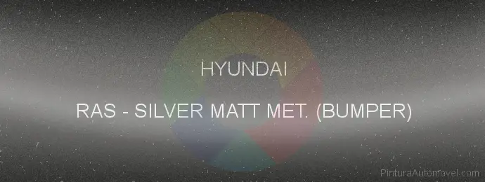 Pintura Hyundai RAS Silver Matt Met. (bumper)