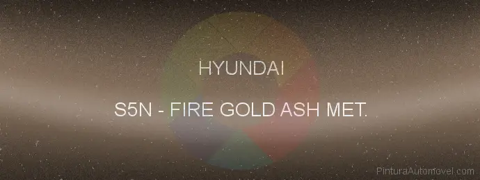 Pintura Hyundai S5N Fire Gold Ash Met.