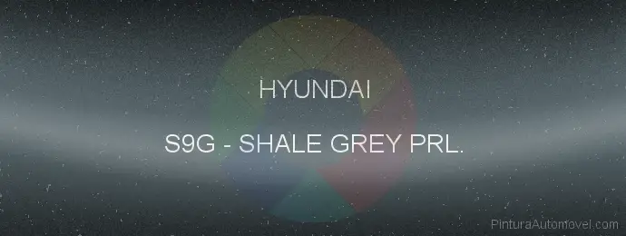 Pintura Hyundai S9G Shale Grey Prl.