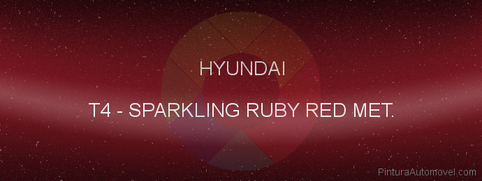 Pintura Hyundai T4 Sparkling Ruby Red Met.